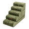 Plush Velvet 2-in-1 Foam Dog Stairs & Pet Mat for Bed