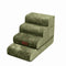 Plush Velvet 2-in-1 Foam Dog Stairs & Pet Mat for Bed