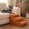 Plush Velvet 2-in-1 Foam Dog Stairs & Pet Mat for Bed