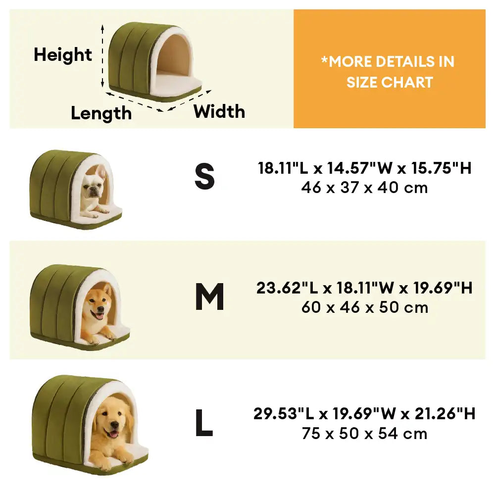 Casa de perro cueva de gato cueva de cueva de sueño cálido de estilo cueva