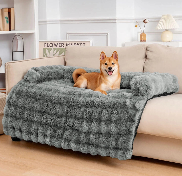 Fluffy Fuzzy Calming Dog Bed Sofa Protector Pet Mat