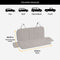 Ribbed Plush Waterproof Dog Car Seat Cover - Cozy Nest