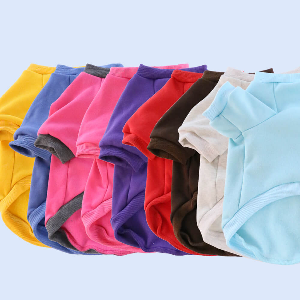 Basic Solid Color Dog Shirt – Comfortable and Classic Everyday Wear