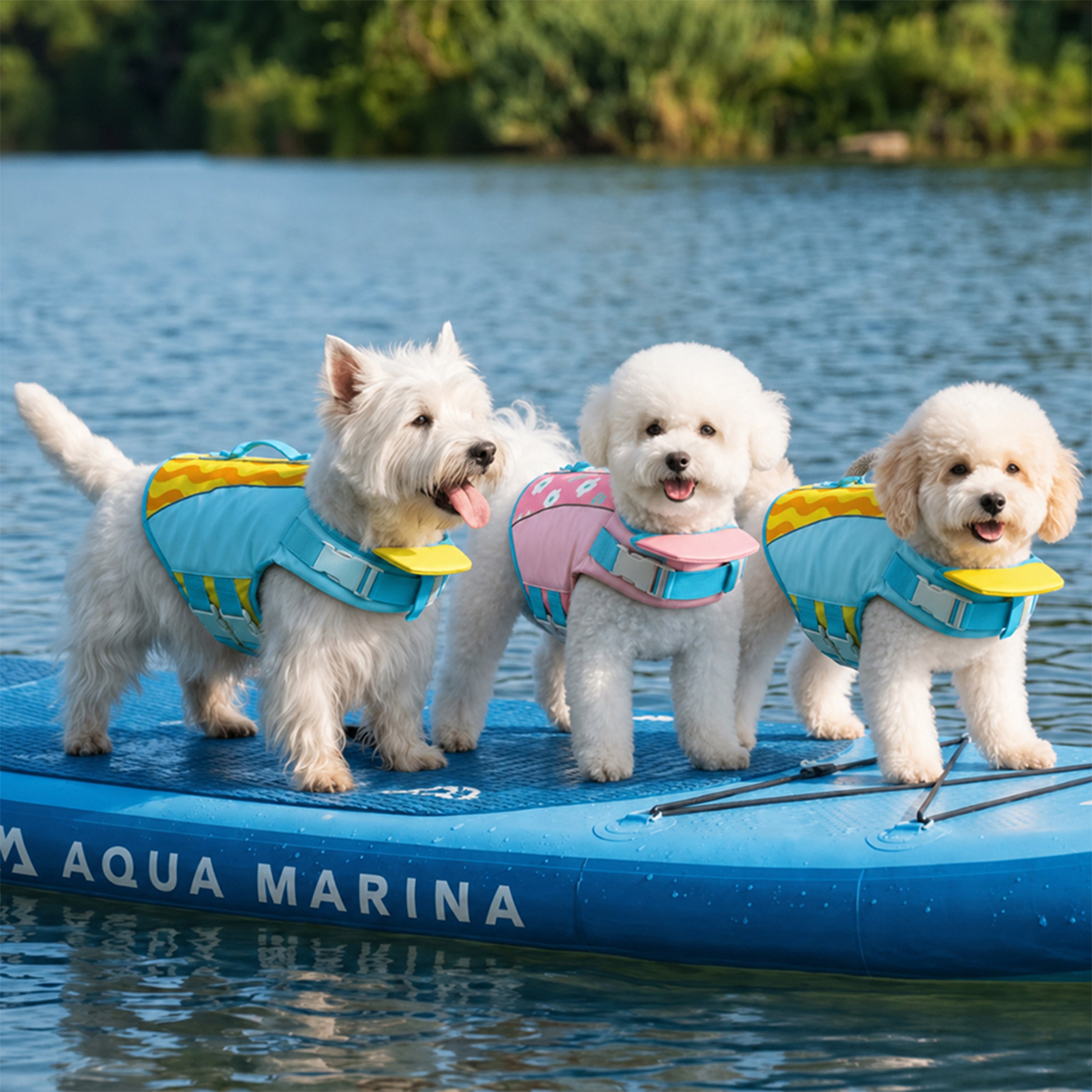 Stylish Color-Blocked Dog Life Jacket