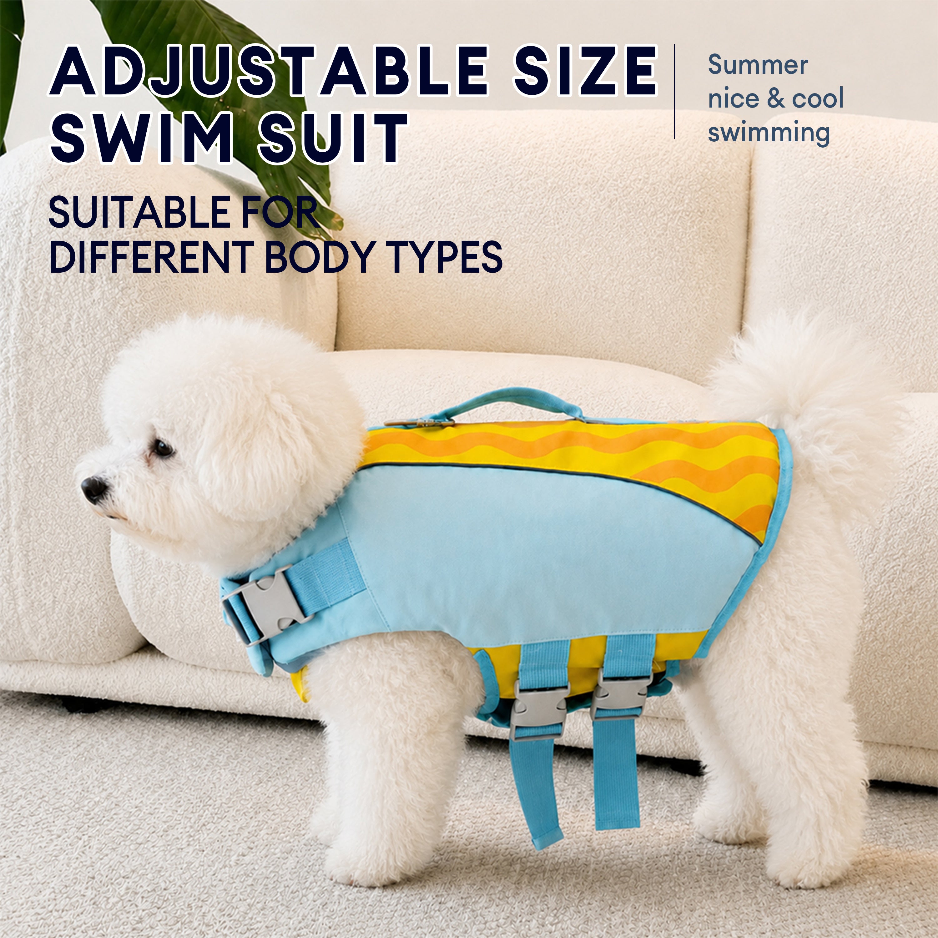 Stylish Color-Blocked Dog Life Jacket