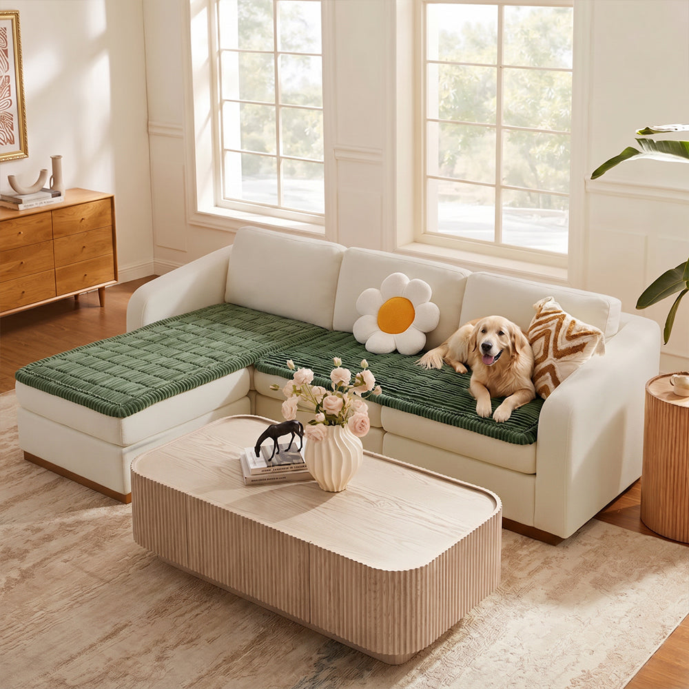 Lazy Soft Flannel Breathable Pet Mat Non-slip Sectional Couch