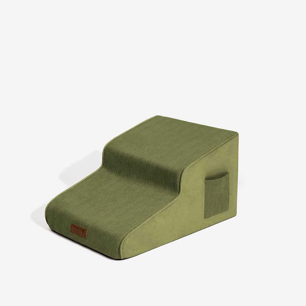 Chenille Extra Wide Non-Slip Removable Sponge Pet Stairs - SafeRamp