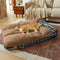 Extra Large Washable Teddy Fluffy Rectangle Dog Bed - Night-night