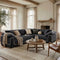 One-Piece Cozy Flannel Sofa Protection Non-Slip Sectional Couch Cover