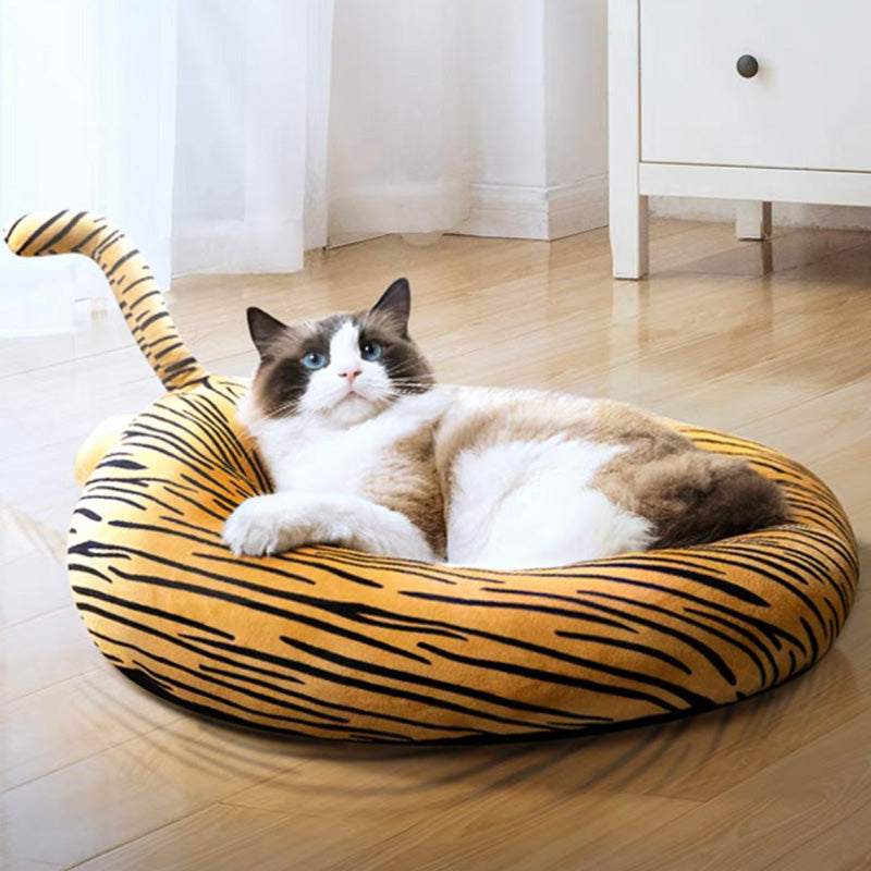 Funny Tiger Butt Shape Cool Cat Bed