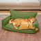 All-Season Chenille Dual-layer Removable Sponge Orthopedic Dog Bed With Pillow