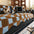 Color-Block Plaid Chenille Anti-Scratch Non-Slip Couch Cover