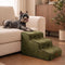 Plush Velvet 2-in-1 Foam Dog Stairs & Pet Mat for Bed