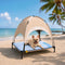 Breathable Cooling Elevated Dog Bed With Cooling Mat