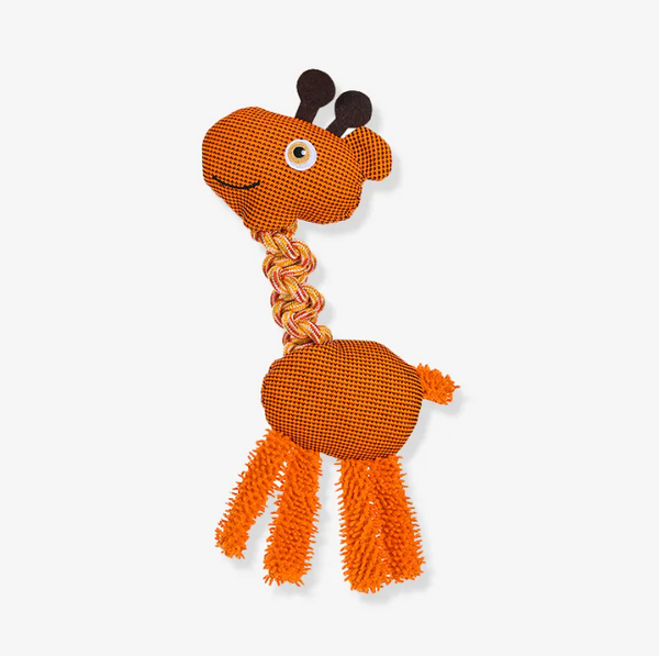 Brinquedo interativo para cachorro com corda estridente - série animal