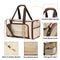 3 In 1 Breathable Large-Capacity Expandable Cat Carrier Bag for Travel and Airline