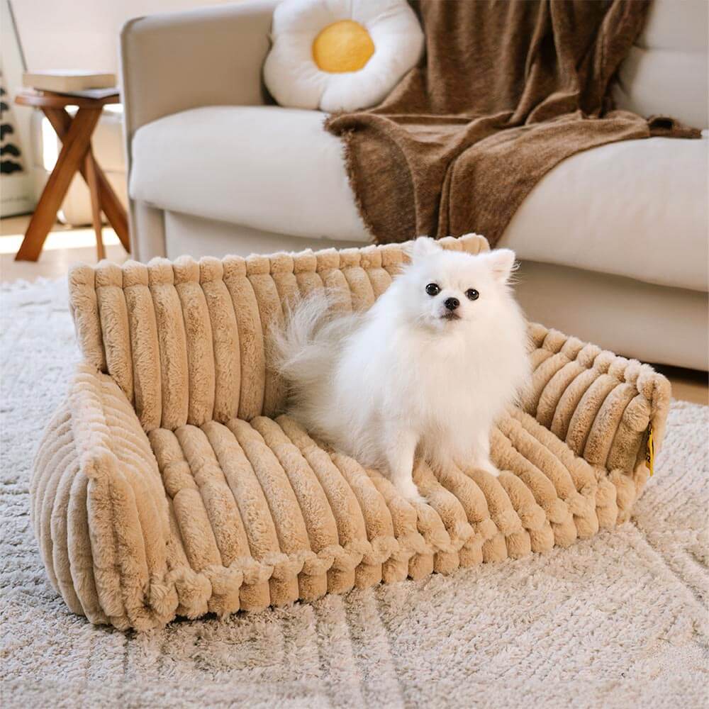 Large Washable Fluffy Orthopedic Soft Dog Sofa Bed-Snoozy Dream