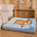 Extra Large Cooling Washable Rectangle Orthopedic Dog Bed - Pet-Friendly Bedroom