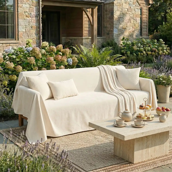 Soft and Waterproof Scratch-Resistant Non-Linting Throw Outdoor Couch Cover