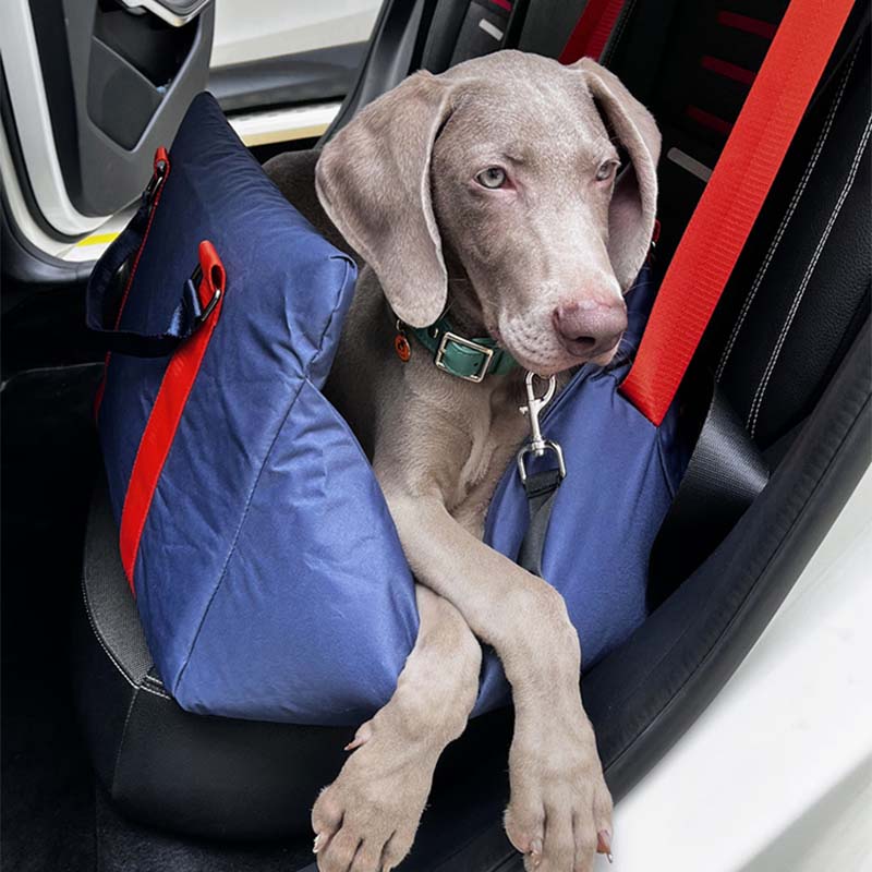 Vorderer Autositz für Haustiere aus Oxford-Stoff, abnehmbares Autositzbett für Hunde