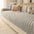 Striped & Bubble-Textured Plush Non-Slip Couch Cover