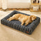 SnugNest Textured Stripe Orthopedic Dog Bed