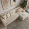 Waterproof Antimicrobial Simple Chenille Fabric Anti-scratch  Sectional Couch Cover