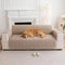 Water-Repellent Solid Color One Piece Couch Cover with Elastic Straps