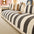 Vintage Striped Chenille Non-Slip Couch Cover