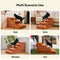 Plush Velvet 2-in-1 Foam Dog Stairs & Pet Mat for Bed