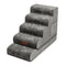 Plush Velvet 2-in-1 Foam Dog Stairs & Pet Mat for Bed