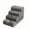 Plush Velvet 2-in-1 Foam Dog Stairs & Pet Mat for Bed