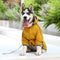 Stylish Waterproof Adjustable Reflective Strip Dog Raincoat with Hood