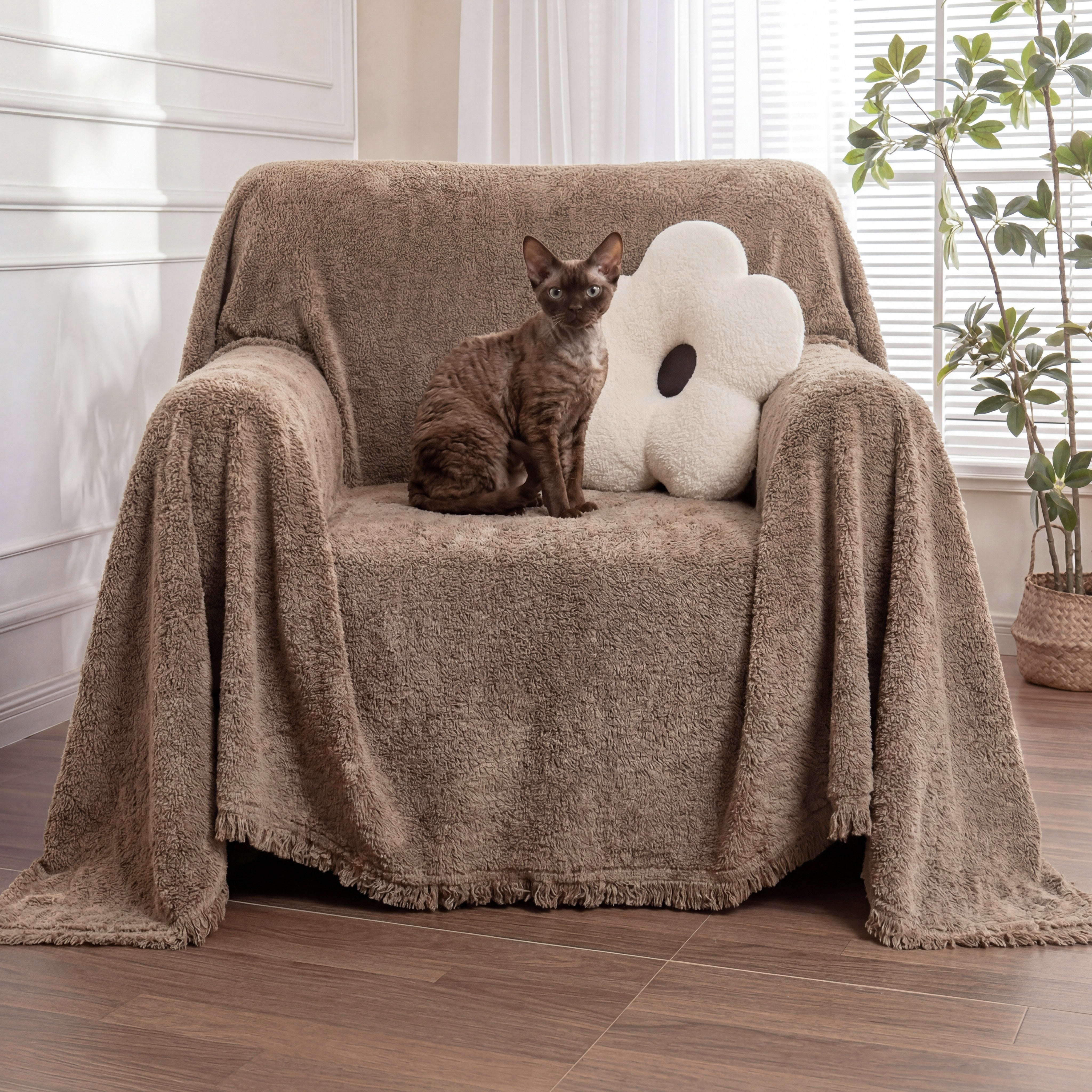 Soft Plush Water-resistant Multi-Purpose Furniture Protection