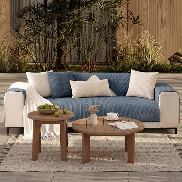 Simple Solid Color Chenille Scratch-resistant Protective Outdoor Couch Cover