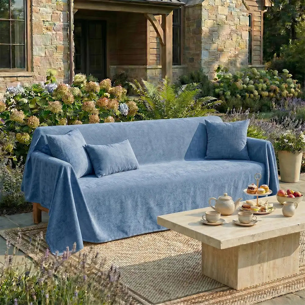 Soft and Waterproof Scratch-Resistant Non-Linting Throw Outdoor Couch Cover