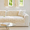 Modern Textured Striped Chenille Non-Slip Couch Cover