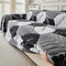 Pet-Friendly Thickened Soft Plush Leaf-Patterned Sofa Throw Couch Cover