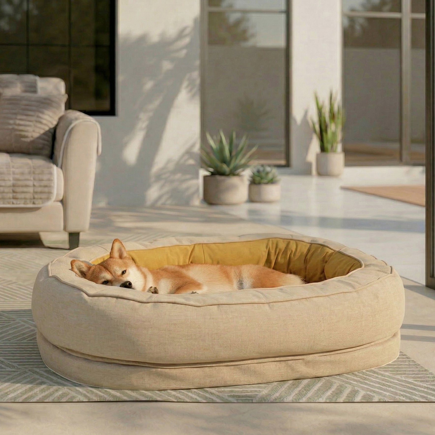 Donut Orthopedic Outdoor Dog Bed