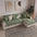 Waterproof Antimicrobial Simple Chenille Fabric Anti-scratch  Sectional Couch Cover