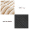 Waterproof Ribbed Plush Bolster Dog Car Seat Bed with Safety Tethers