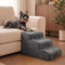 Plush Velvet 2-in-1 Foam Dog Stairs & Pet Mat for Bed