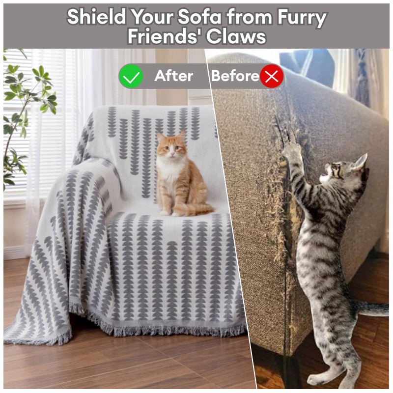 Cubierta del sofá de decoración del hogar anti-sorteo de tela chenille para todas las sábanas