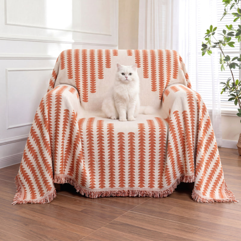 Housse de canapé en tissu Chenille toutes saisons, Double face, anti-rayures, décoration de la maison