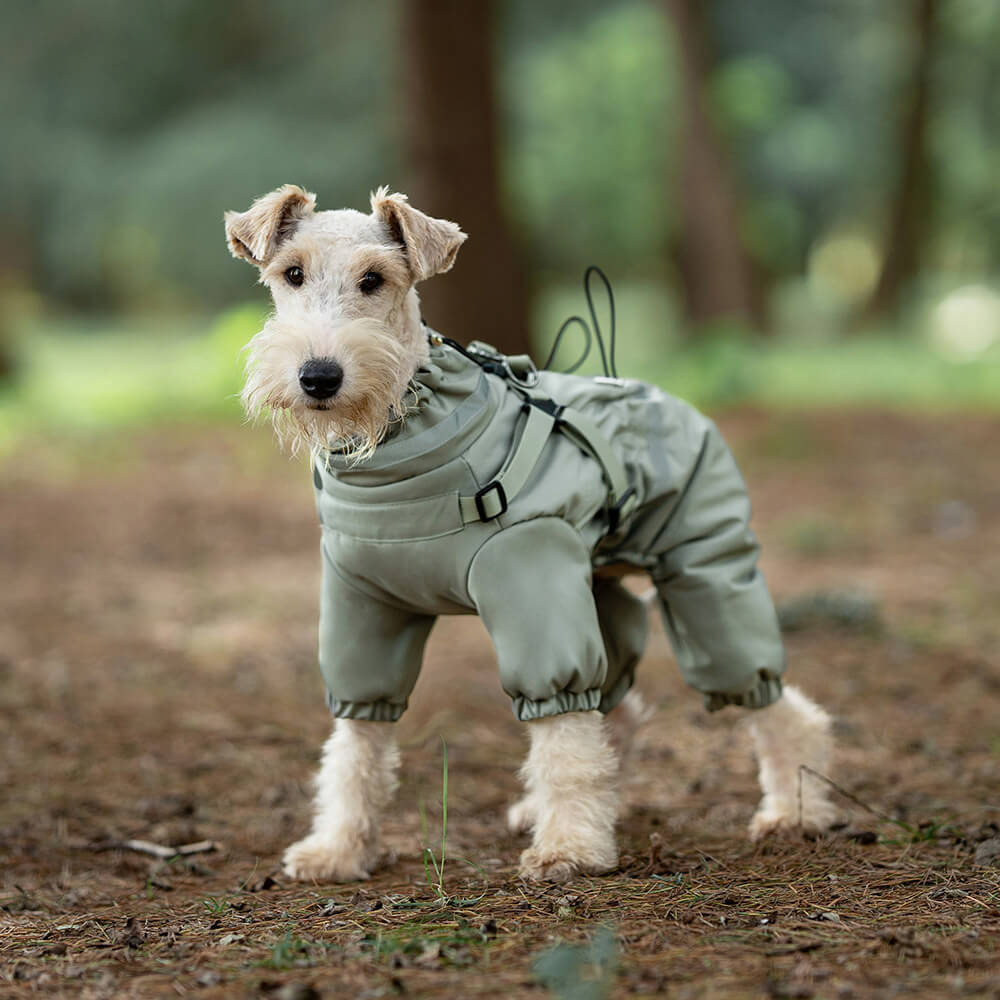 Waterproof Adjustable Tactical Four-Legged Outdoor Dog Coat