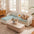 Lazy Soft Flannel Breathable Pet Mat Non-slip Sectional Couch Cover