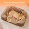 Checkered Fluffy Warm Washable Orthopedic Dog Bolster Bed – CloudNooki