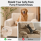 One-Piece Waterproof Pet-Friendly Ribbed Plush Recliner Couch Cover- Cozy Nest