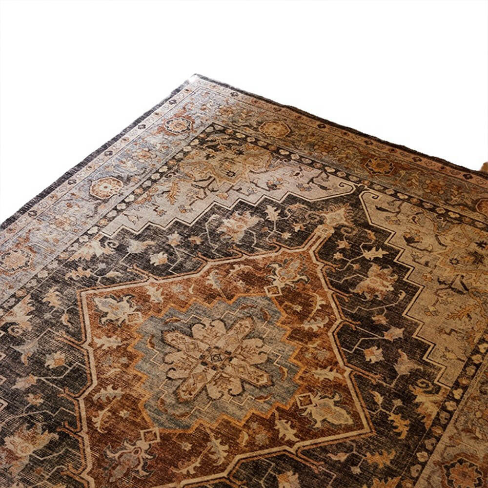 Nordic ethnic Persian style living room rug bedside