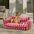 Trendy Striped Faux Lambswool Double Layer Dog & Cat Sofa Bed - Outdoor